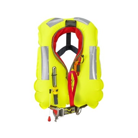 Gilet Gonflable Lamda 150 N SOLAS – Gilet De Sauvetage Hauturier Automatique/Manuel, Fiable En Mer