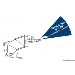 Ancre Trefoil® 7,5 kg avec fermeture de protection contre l'eau