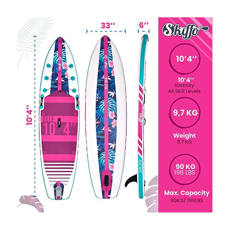 SUP Stand Up Paddle gonflable ELLE 10’4’’ - Le SUP au féminin - 
