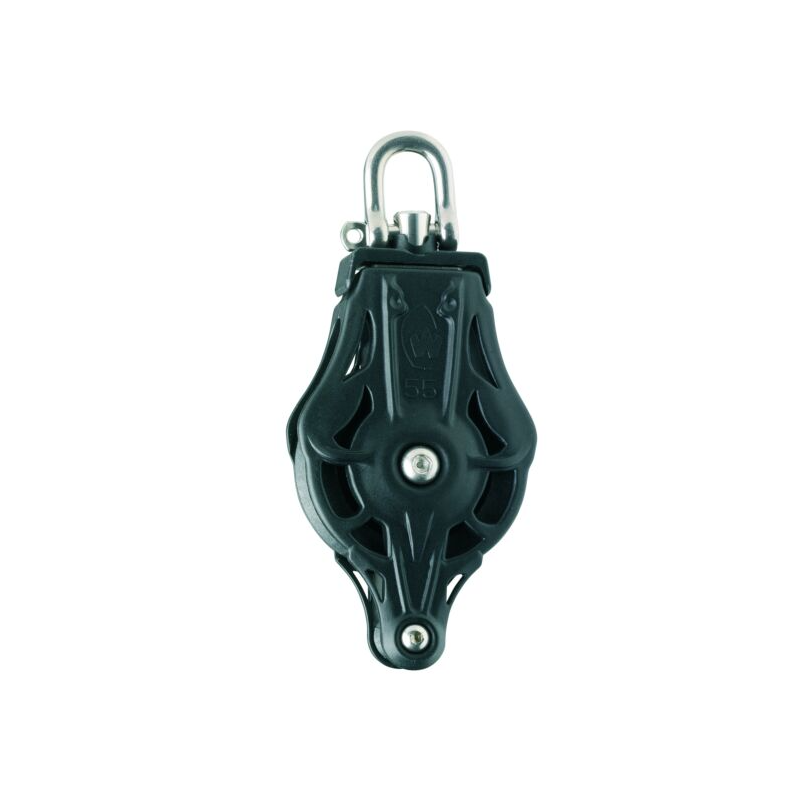 Poulie sans billes simple - Réa 45 - Emerillon manille ringot -