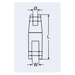 Jonction de chaine pour ancre A4 Inox - Diam 10 - 12 - 