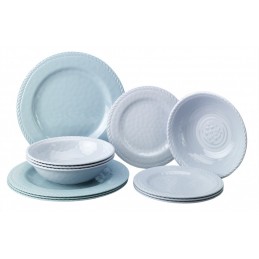 Ensemble de vaisselle Corelle® bleu océan 12 pièces Ensemble de 12 pièces  Corelle®