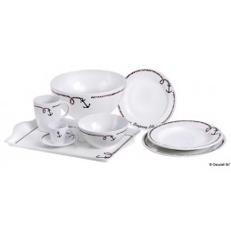 Set 6 x assiettes à desserts Ancor Line Ø 20 cm - Osculati