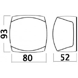 Feu de navigation Sphera III 225° inox proue - Osculati